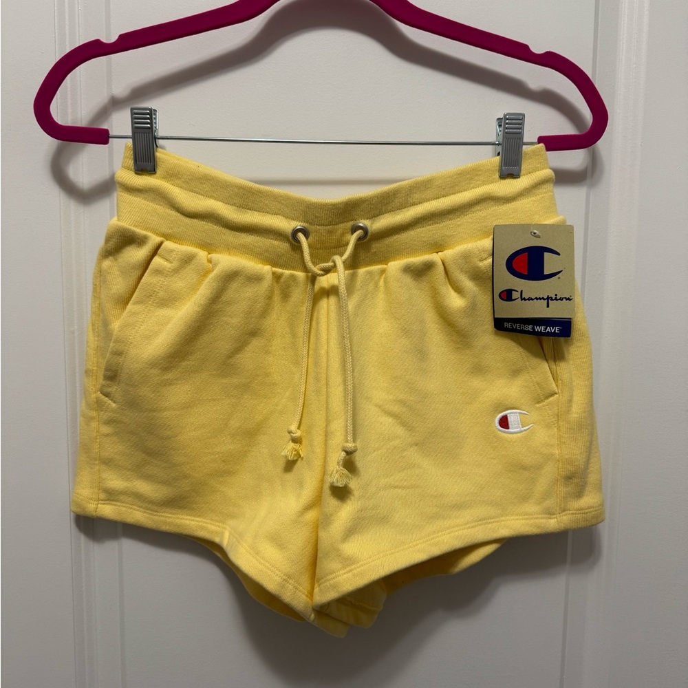 Champion Reverse Weave Yellow Shorts